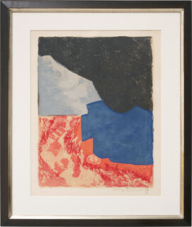 Tableau "Composition rouge, grise et noire" (1960)