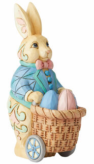 Sculpture "Bunny with Easter Basket", cast