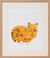 Cuadro "Sam (Gato amarillo con gatito)" (1954), enmarcado