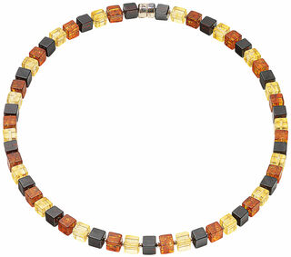 Amber necklace "Sea Sun"