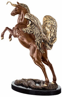 Skulptur "Mein Einhorn Pegasus", Bronze