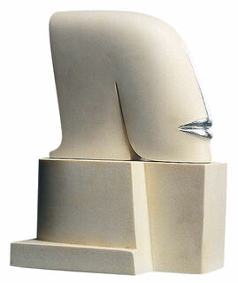 Sculpture "Letter", artificial marble version by Günther Stimpfl
