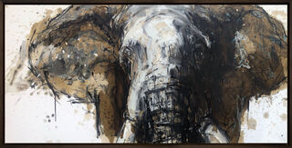 Beeld "Elephant_129" (2023) (Uniek stuk) von Ralf Koenemann