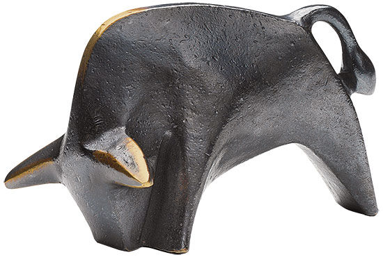 Socha "Býk", bronz od Raimund Schmelter