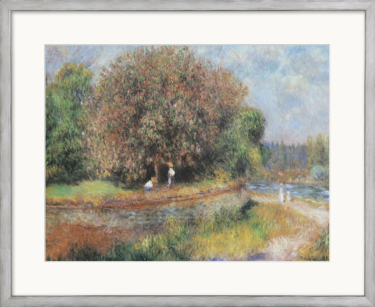 Obraz "Kvetoucí kaštan" (1881), rámováno od Auguste Renoir