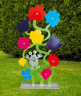 Sculpture de jardin "Dans la fleur"