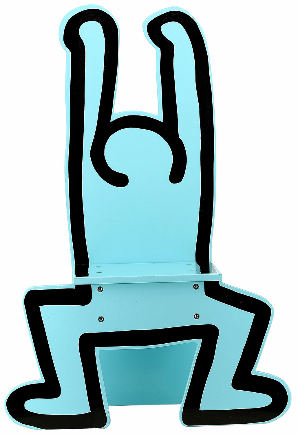 Children's chair "Keith Haring", blue version