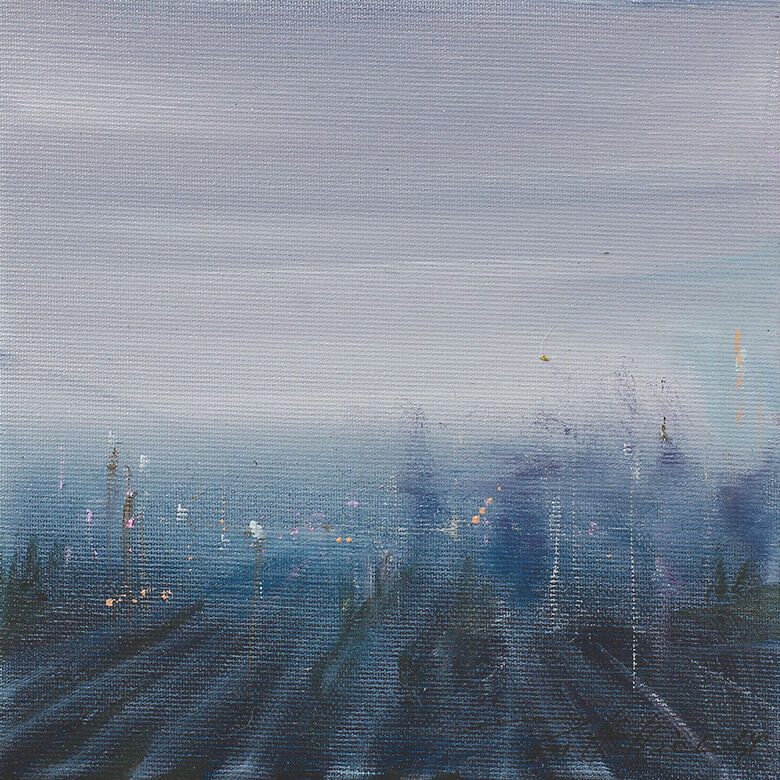 Quadro "Excitatio" (2024) (Originale / Pezzo unico), su telaio a barella di Robert Hettich