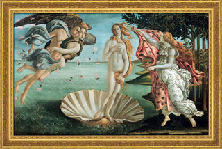 Bild "Die Geburt der Venus" (1484/86), gerahmt