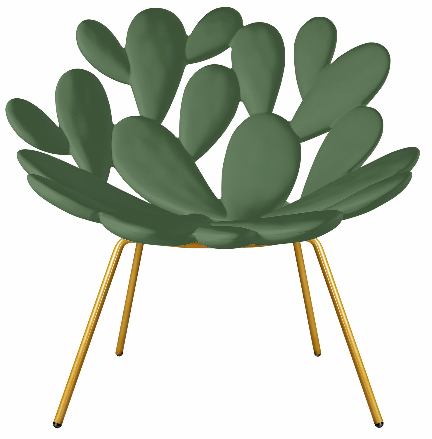 Chaise design "Filicudi green" (intérieur et extérieur) - Design Marcantonio von Qeeboo