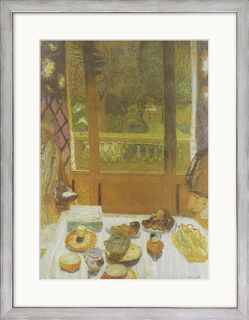 Tavla "Matsal med utsikt över trädgården (Frukostrummet)" (1930-31), inramad