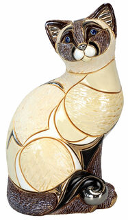 Keramikfigur "Siamkatze"
