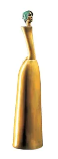 Scultura "Il bel giardiniere", bronzo