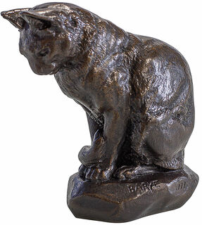 Sculpture "Cat", cast version by Antoine-Louis Barye