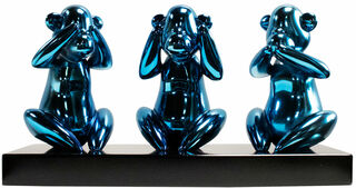 Sculptuur "Wijze apen" von Miguel Guía