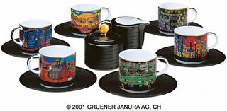 Set of six mugs