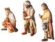 Krippenfiguren "Heilige Drei Könige", Holz handbemalt