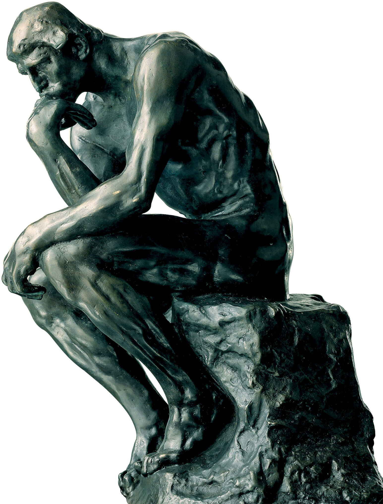 Skulptur "Der Denker" (26 cm), Kunstbronze von Auguste Rodin