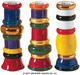 Set van 3 "Kolom Kandelaars" van Friedensreich Hundertwasser