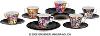 Set da collezione di 18 pezzi "Hommage à Hundertwasser - I Sei Universali"