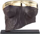 Bronzeskulptur "Venus" (2022), Version bronzefarben-gold von Krystian Xaver