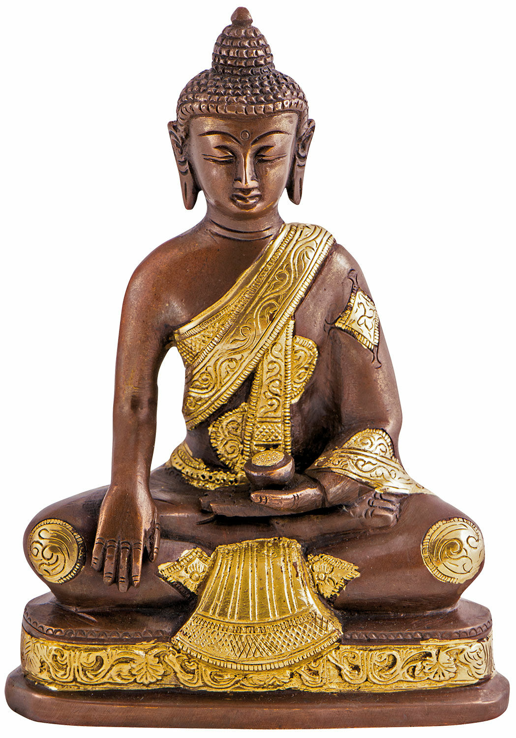 Brass sculpture "Buddha Shakyamuni"