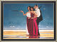 Bild "The Missing Man I" (1996), gerahmt von Jack Vettriano