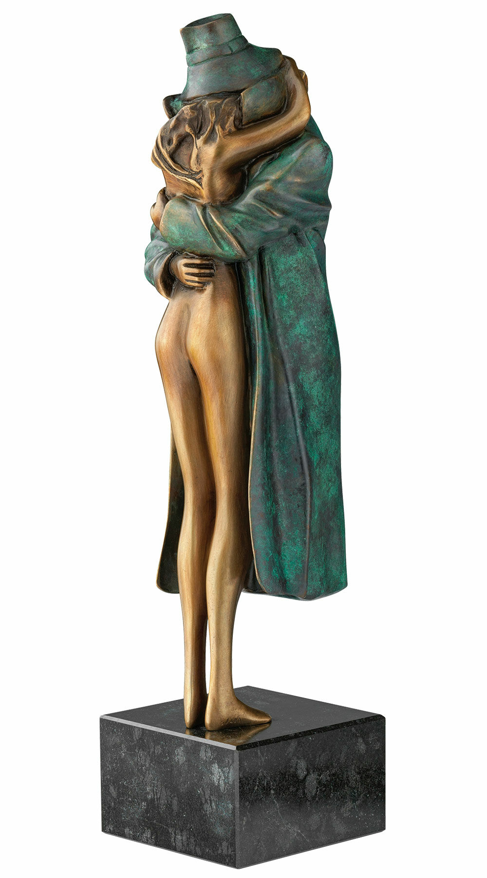 Sculpture "Amore", version bronze green by Bruno Bruni