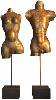 Skulpturenpaar "Adam und Eva", Bronze