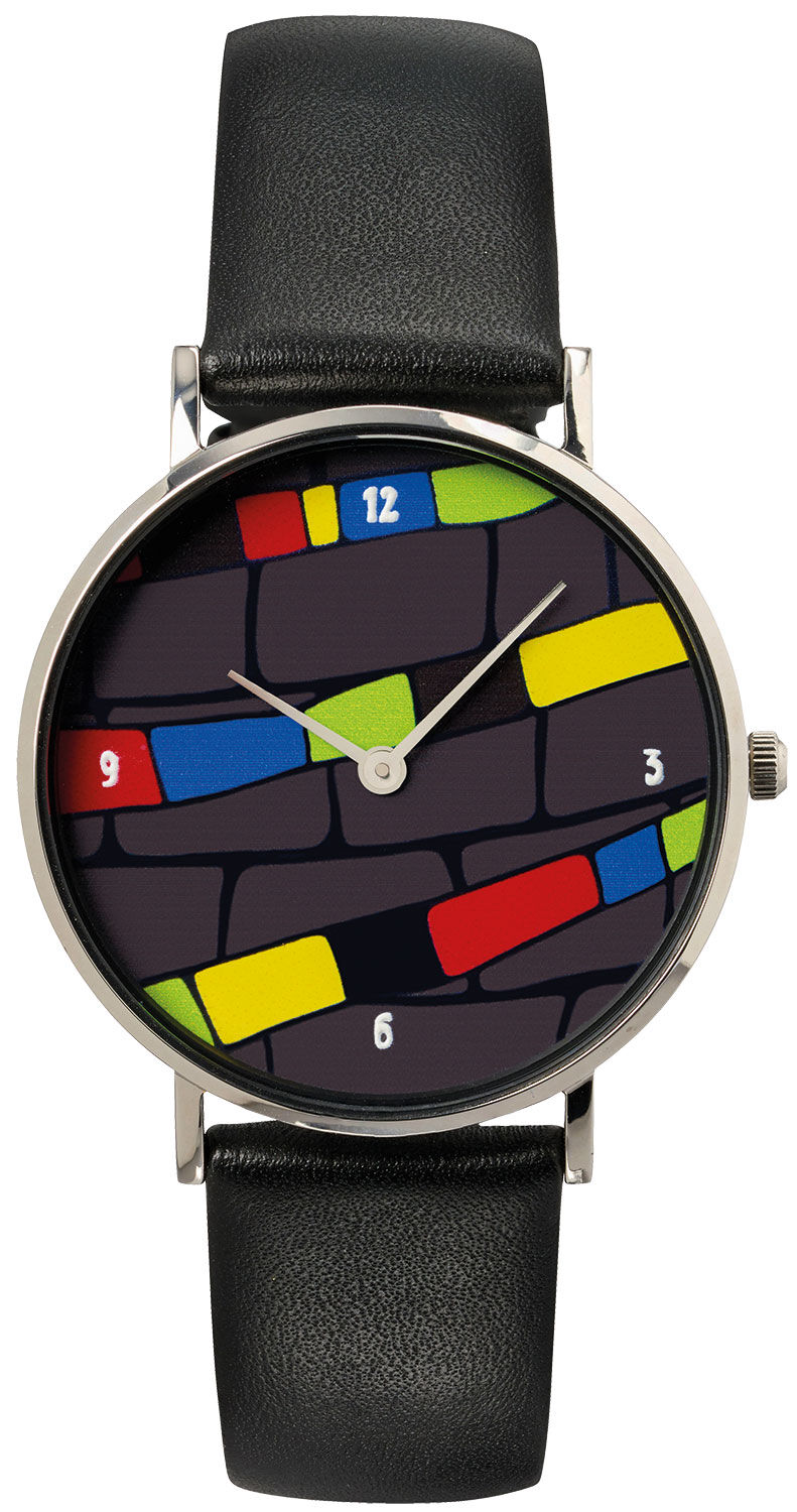 Artist's wristwatch "Time Catcher" - Unisex by Friedensreich Hundertwasser