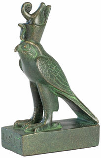 Skulptur "Horusfalke", Kunstguss