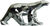 Skulptur "Eisbär", Kunstguss Metallic-Optik