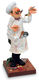 Caricature "Chef du cuisine - The Master Chef", cast hand-painted by Guillermo Forchino