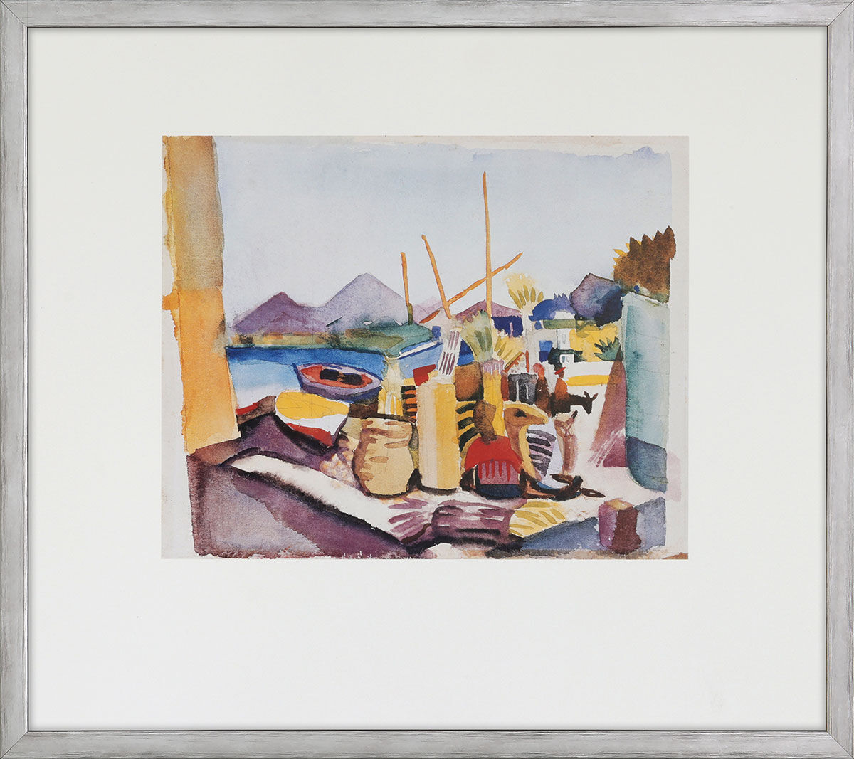 Picture "Landscape near Hammamet" (1914), framed by August Macke