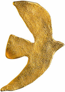 Brooch "Dove of Peace", tin gold-plated by Cécile & Jeanne