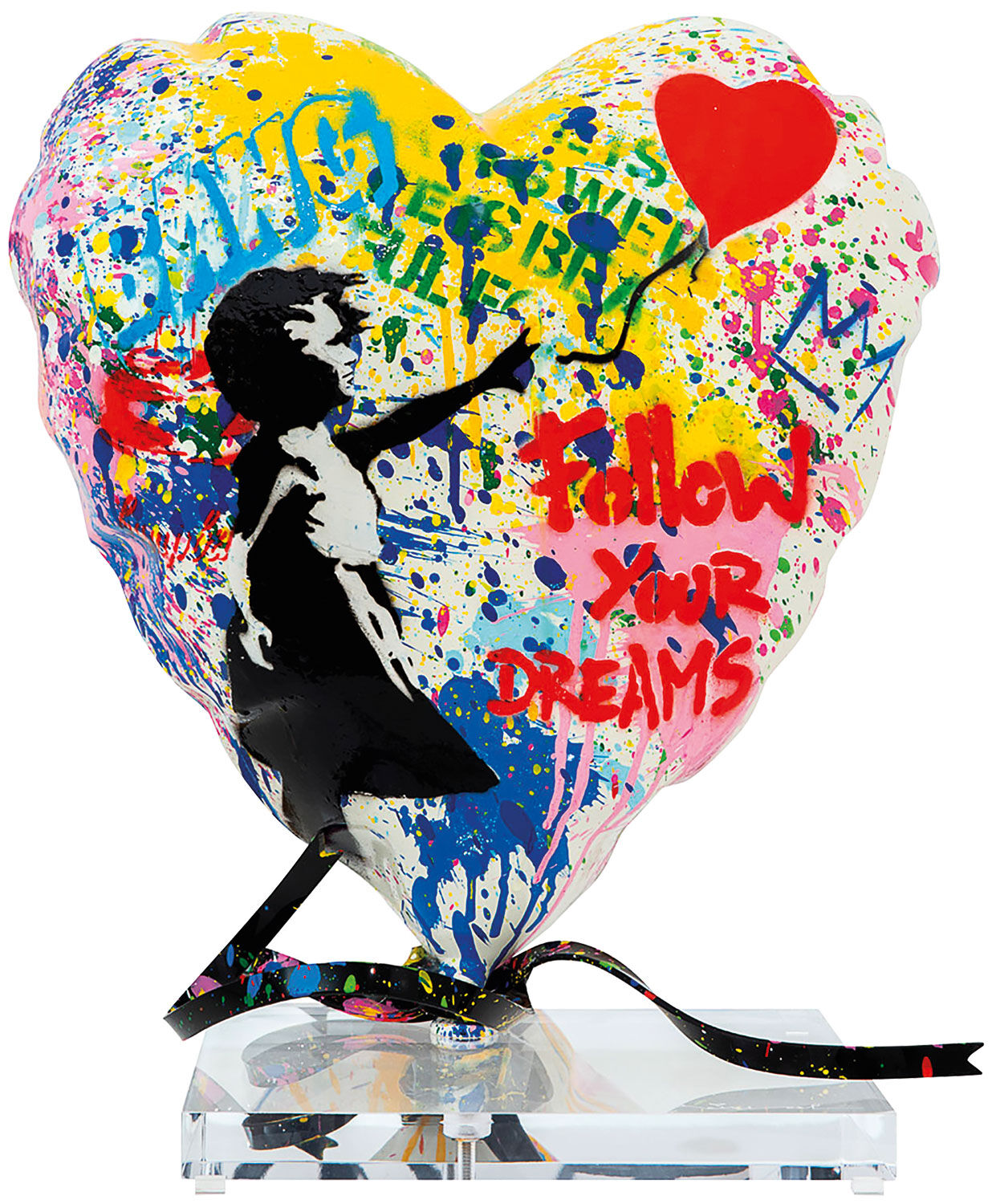 Skulptur "Balloon Heart" (2023) (Original / Unikat) von Mr. Brainwash
