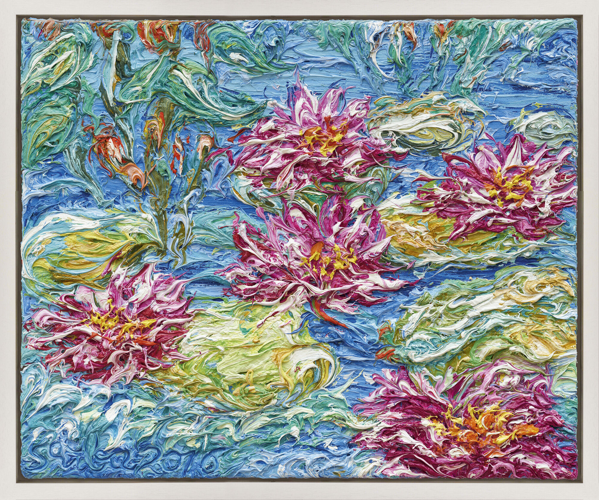 Picture "Water Lilies III" (2016) (Unique piece) by Ansgar Skiba