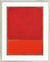 Bild "Untitled (Red, Orange)" (1968), Version silberfarben gerahmt