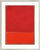 Bild "Untitled (Red, Orange)" (1968), Version silberfarben gerahmt