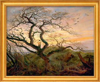 Bild "Baum mit Raben", gerahmt