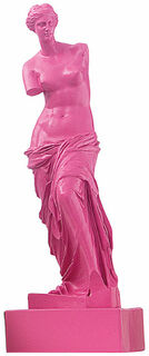 Skulptur "Venus von Milo - Pink" (Reduktion, Höhe 32 cm), Kunstmarmor