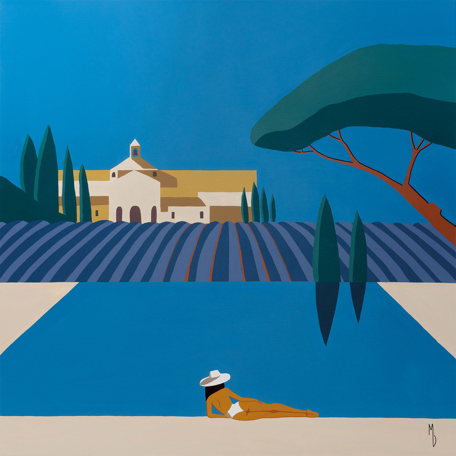 Picture "Sénanque Abbey, Gordes" (2025) by Marie Deforche