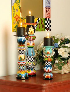 Set of 3 Candlesticks Round (without candles) by Tom's Drag