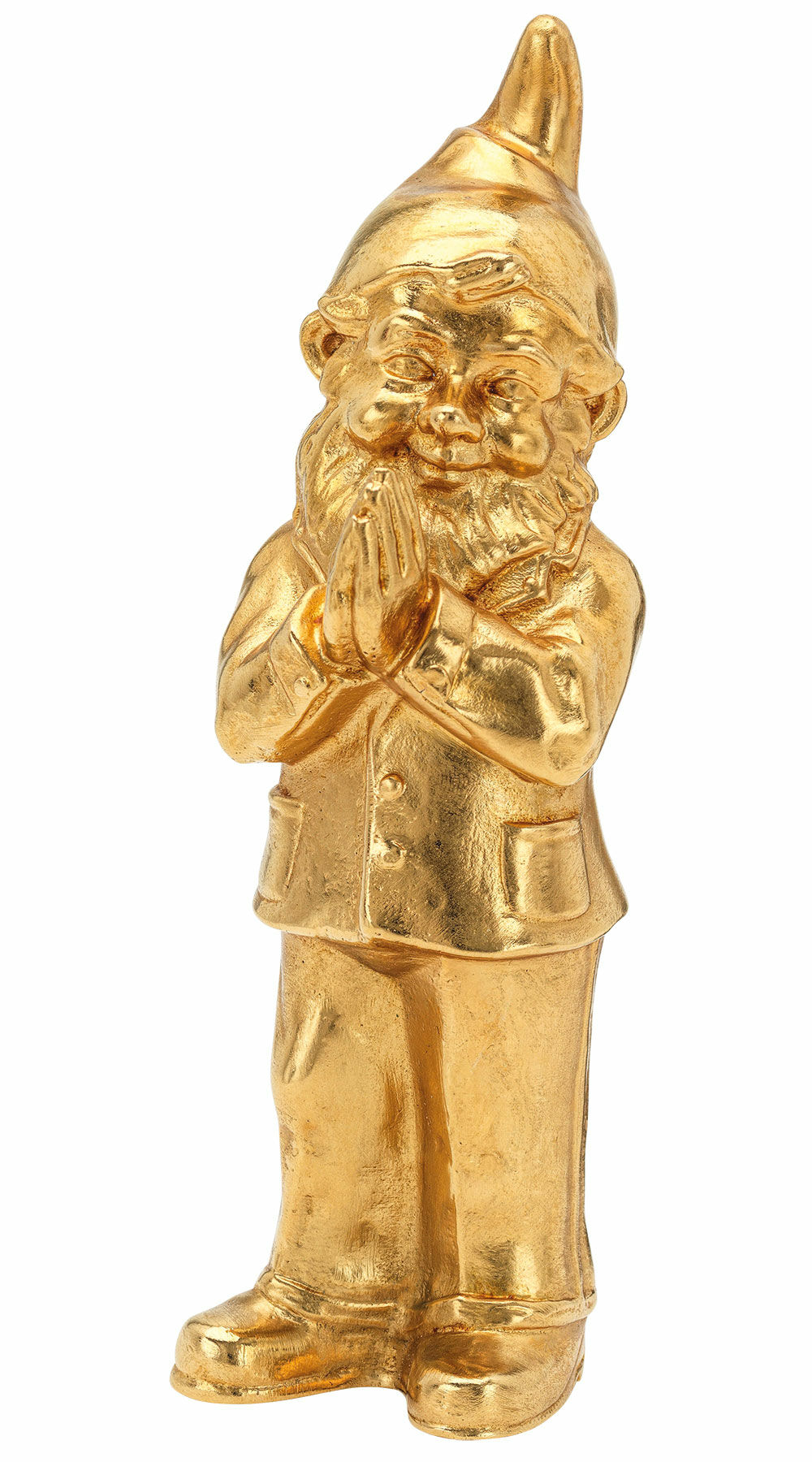 Skulptur "Ben", guldbelagt version von Ottmar Hörl