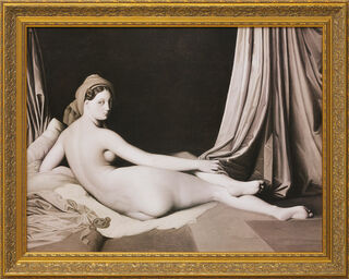 Picture "Odalisque in Grisaille" (1824-34), framed