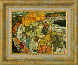 Picture "Crescent of Houses (Island Town)" (1915), framed