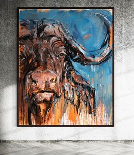 Tableau "Buffalo_34" (2023) (Pièce unique)