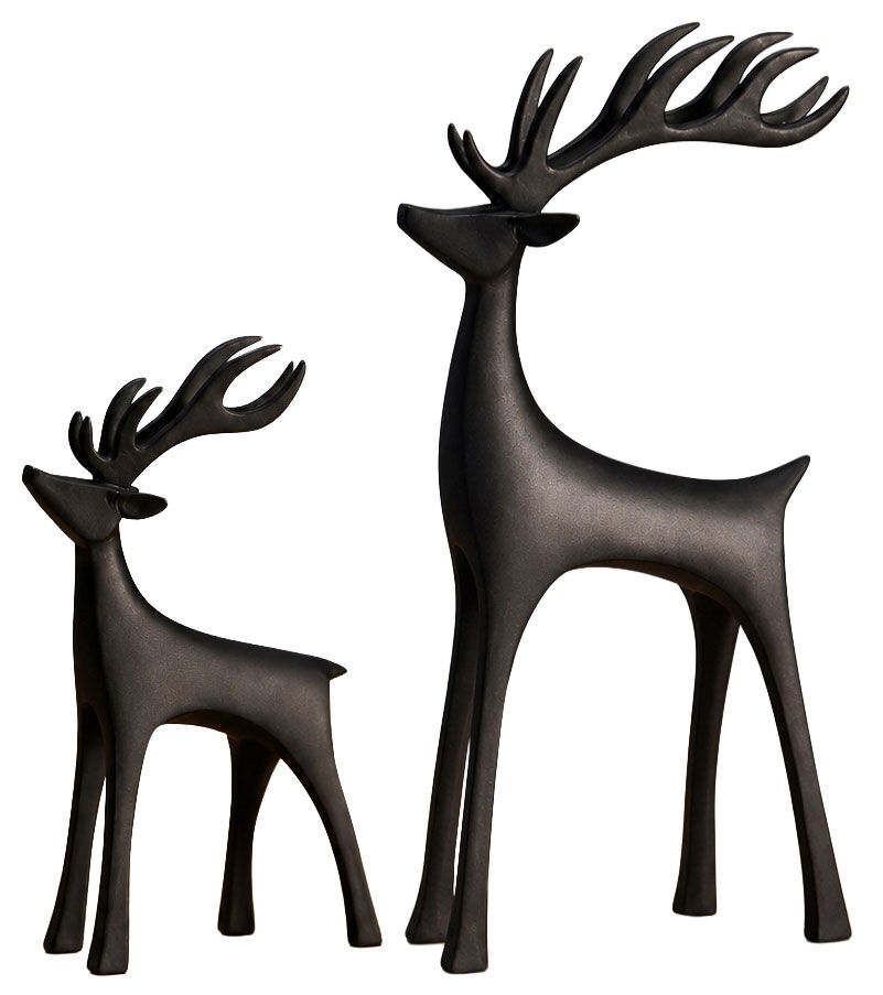 Zestaw 2 figurek dekoracyjnych „Renifer Muro” autorstwa Philippi