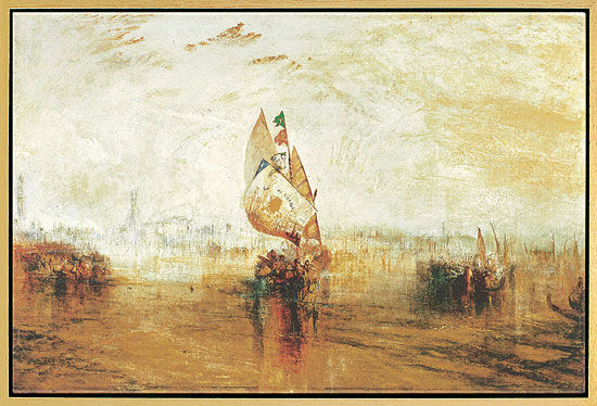 Tableau "Le soleil de Venise" (1843), encadré von William Turner