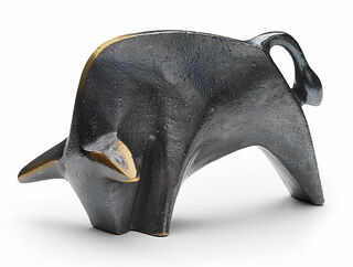 Tierplastik "Stier", Bronze
